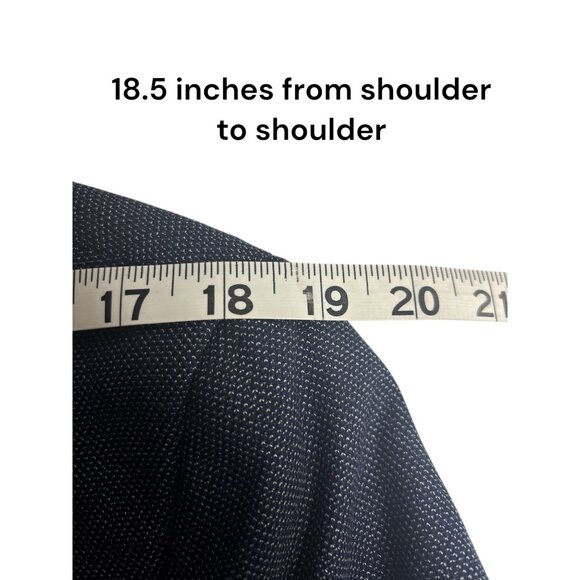 Murano Mens Slim Fit Blue Blazer Jacket - Picture 10 of 12